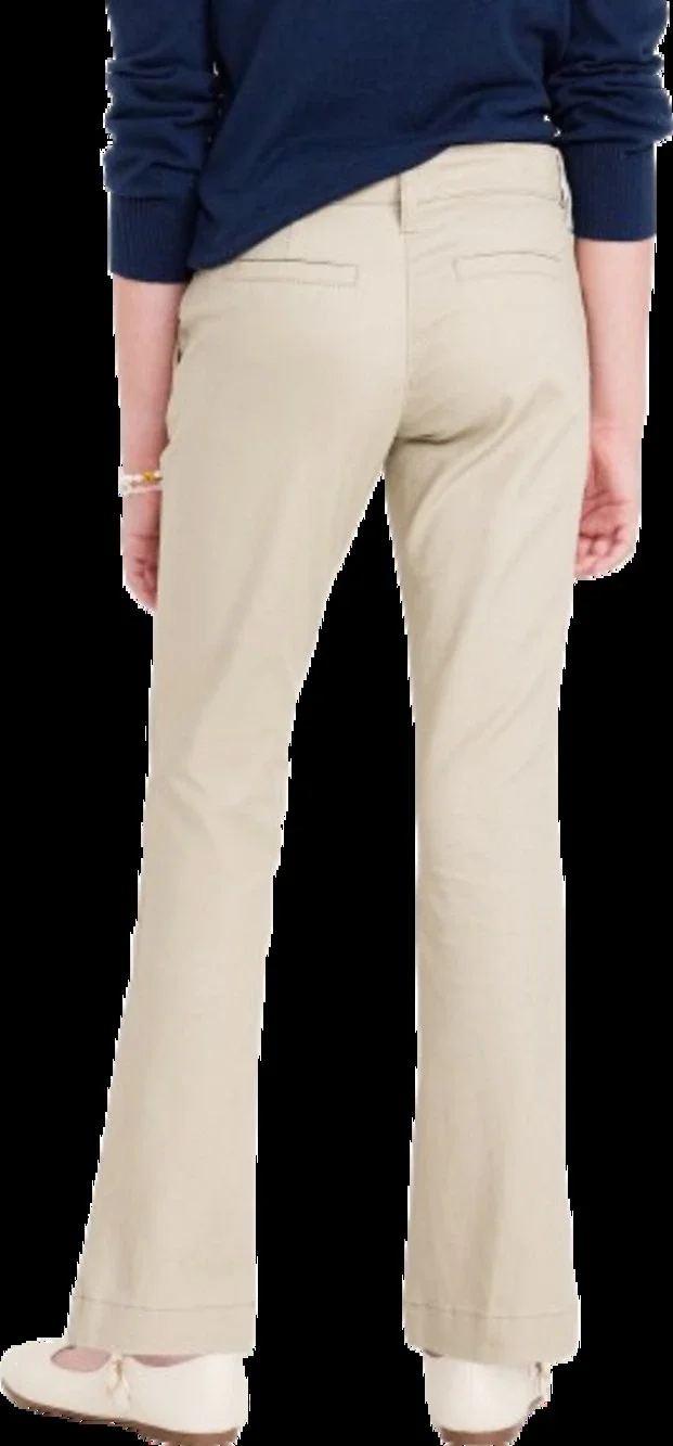 School Uniform Bootcut Pants for Girls